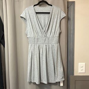 Cupshe Gray V-Neck Dress